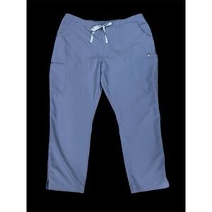 Figs Yola Scrub Pants Blue Women’s Size XL/P -Technical Collection Cargo Zip